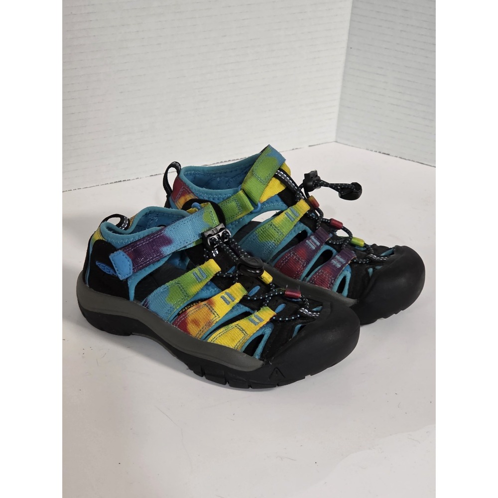 KEEN Newport Sz 13 H2 Kids Rainbow Tie Dye Closed Toe Water Shoes Sport Sandals - Picture 11 of 16